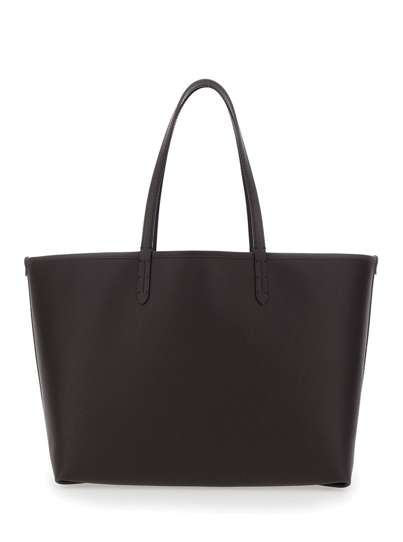 Burberry Reversible Leather Tote Bag — Brown Calf