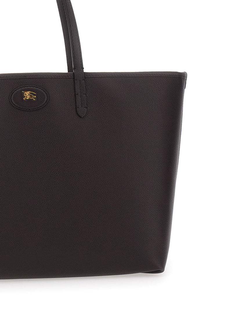 Burberry Reversible Leather Tote Bag — Brown Calf