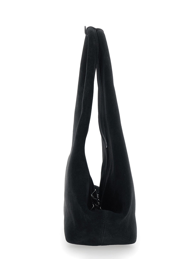 Coperni Suede Shoulder Bag — Black