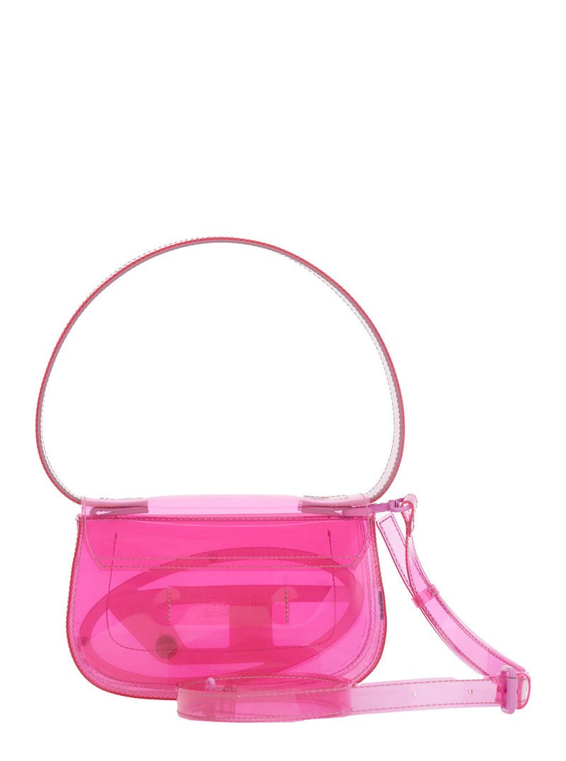 Diesel 1dr Shoulder Bag — Pink Thermoplastic Polyurethane