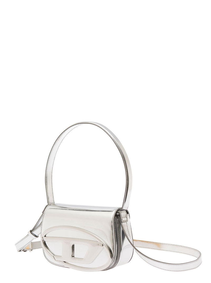 Diesel 1dr Shoulder Bag — Silver Pmu