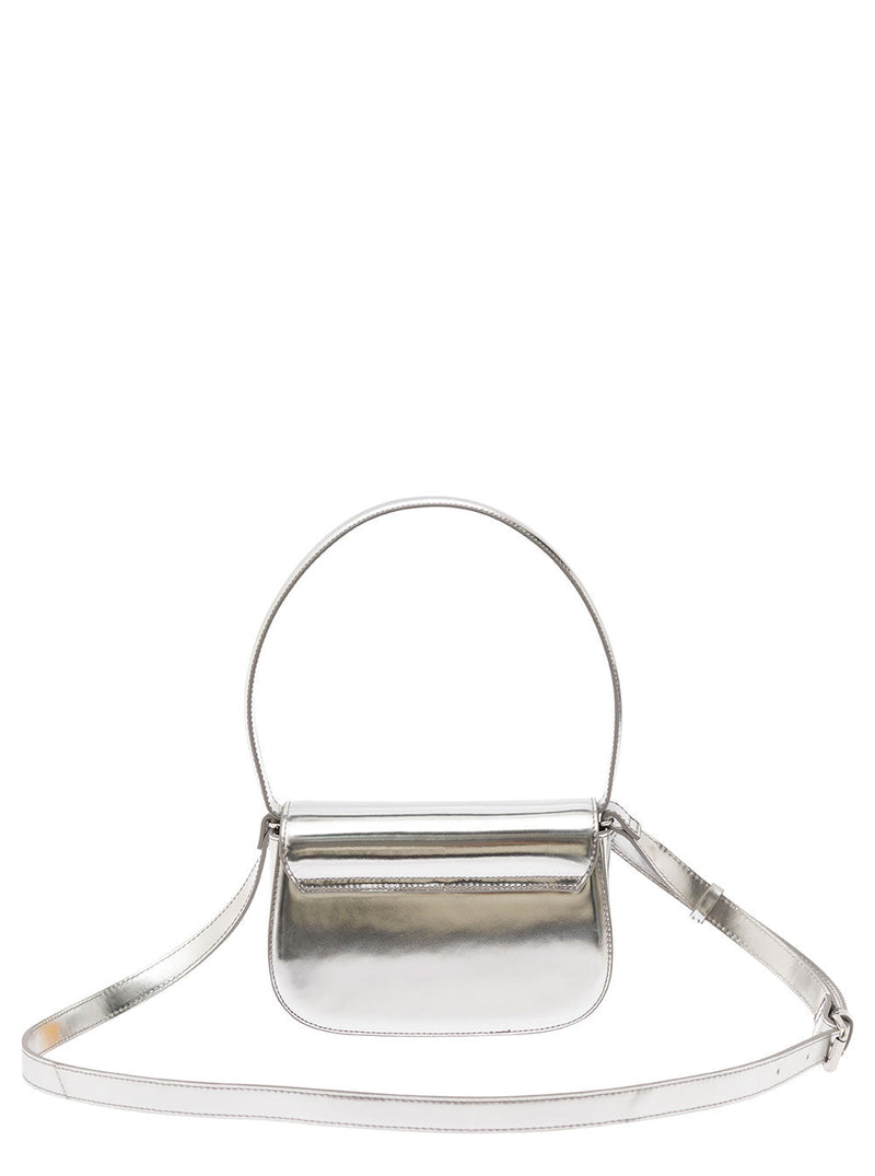 Diesel 1dr Shoulder Bag — Silver Pmu
