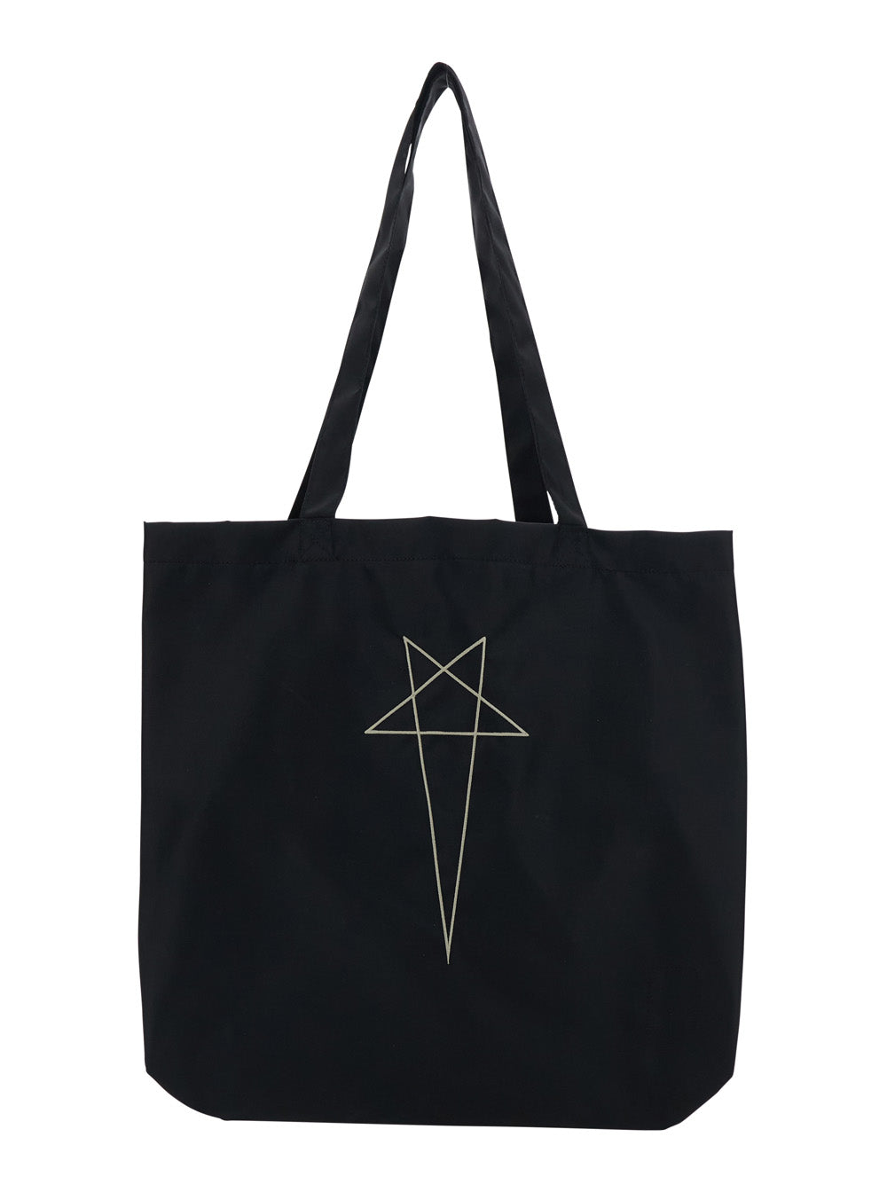 Rick Owens Logo-Embroidered Nylon Shoulder Bag — Black