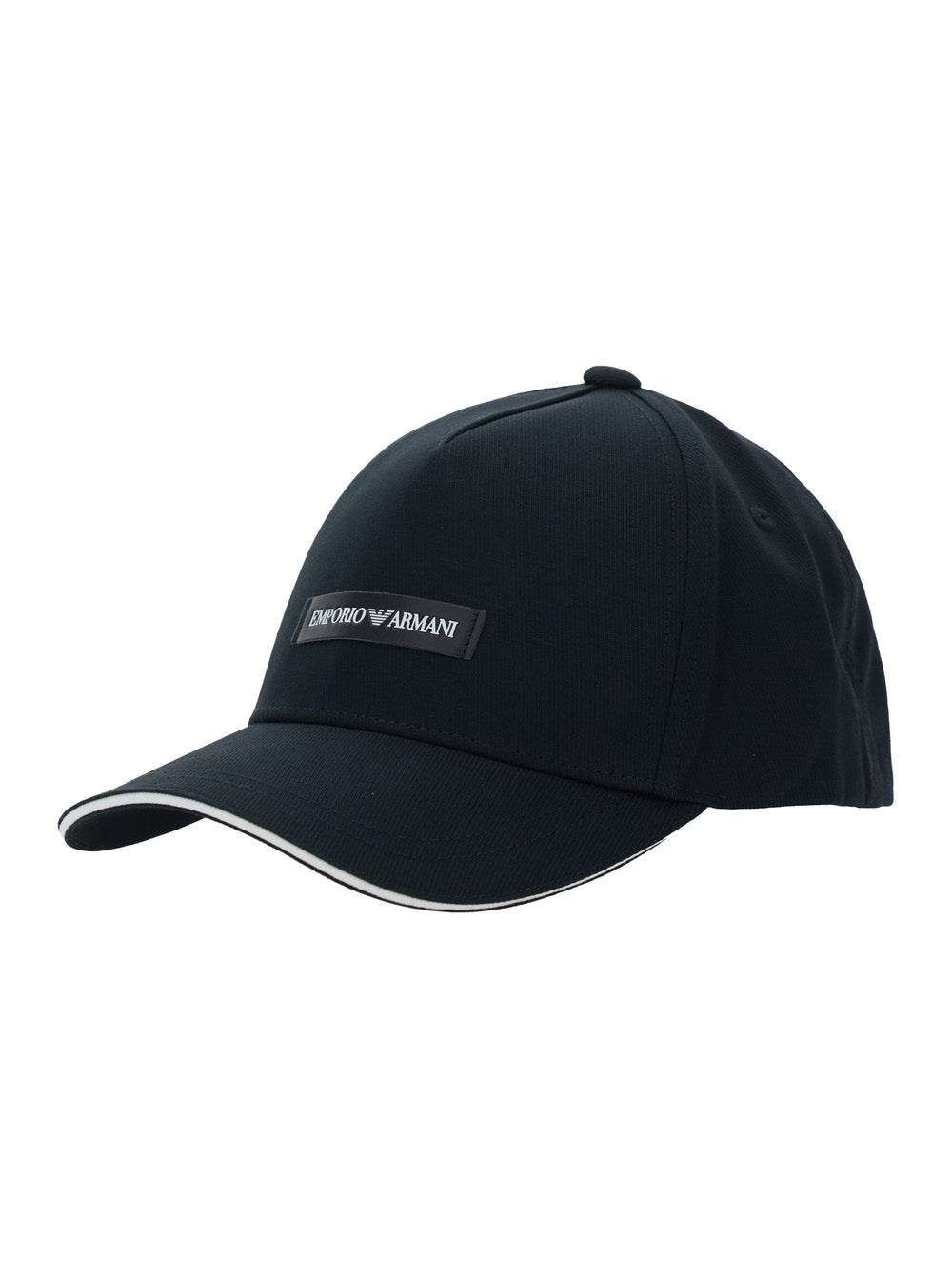 Emporio Armani 627921 Logo-Patch Cotton Baseball Cap — Black Caps