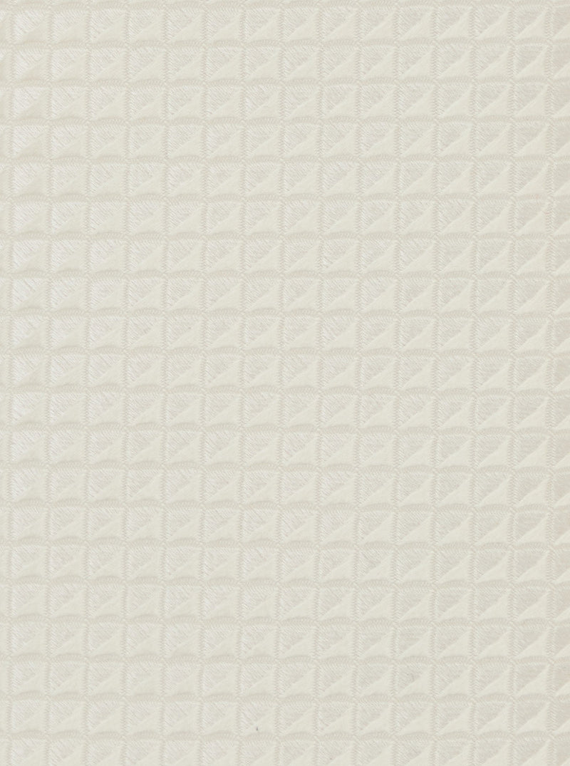 Emporio Armani Silk Check Necktie — White Neckties