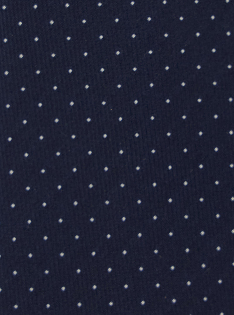 Emporio Armani Silk Micro Polka Dot Necktie — Navy Neckties