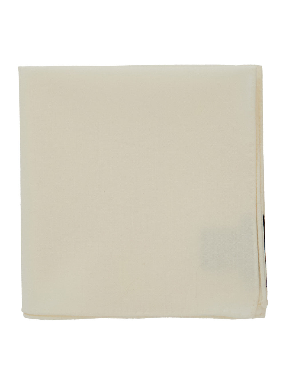 Emporio Armani Virgin Wool Pocket Square — White Accessory