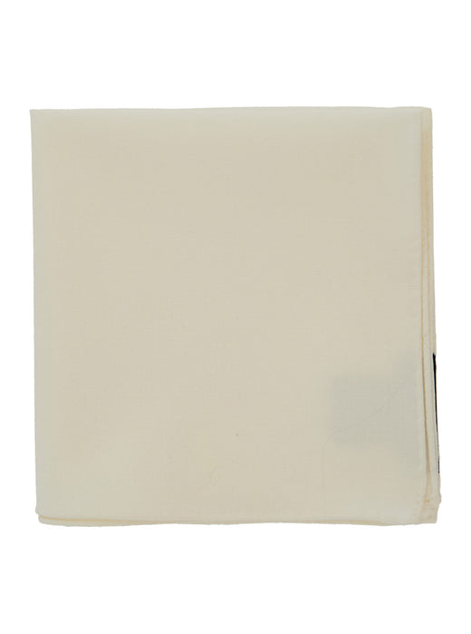 Emporio Armani Virgin Wool Pocket Square — White Accessory