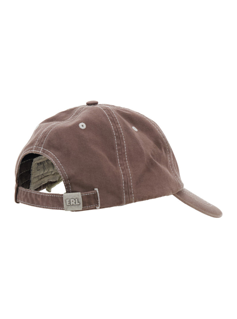 Erl Erl12k030 Baseball Cap — Brown Cotton Caps