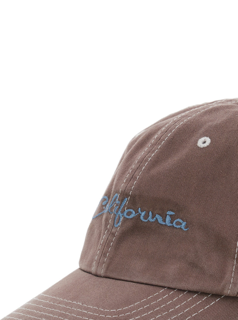 Erl Erl12k030 Baseball Cap — Brown Cotton Caps