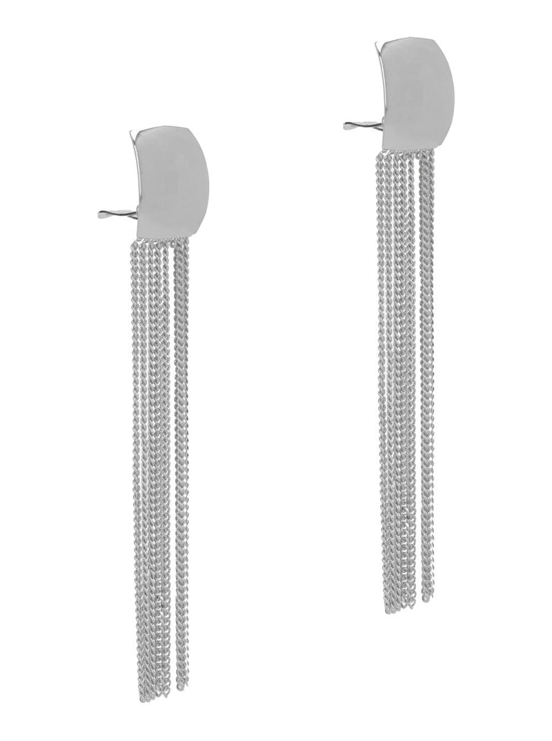 Federica Tosi Drop Earrings — Silver Metal