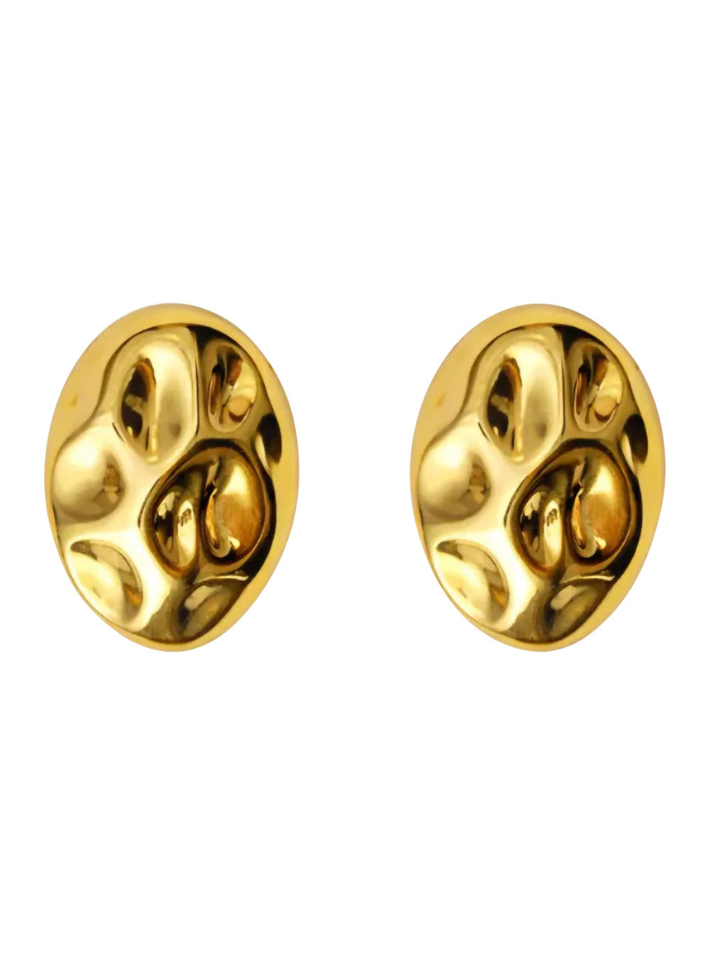 Federica Tosi Rock Earrings — Gold Metal