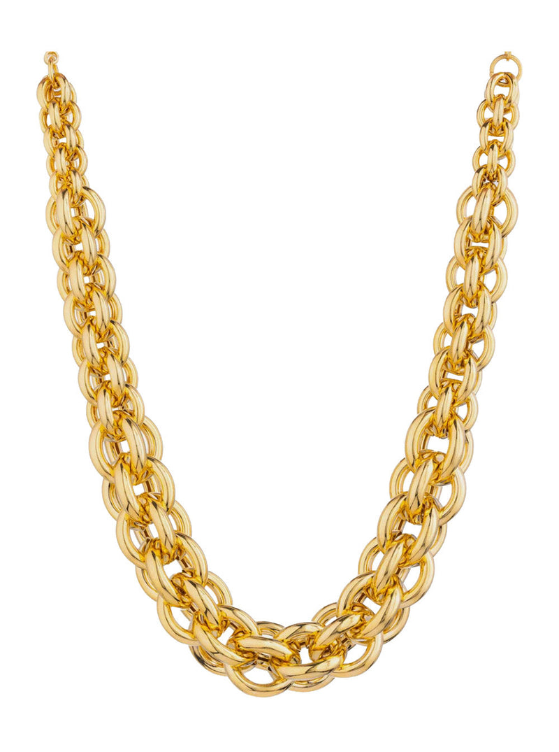 Federica Tosi Twisted Chain 18k Gold Necklace — Necklaces