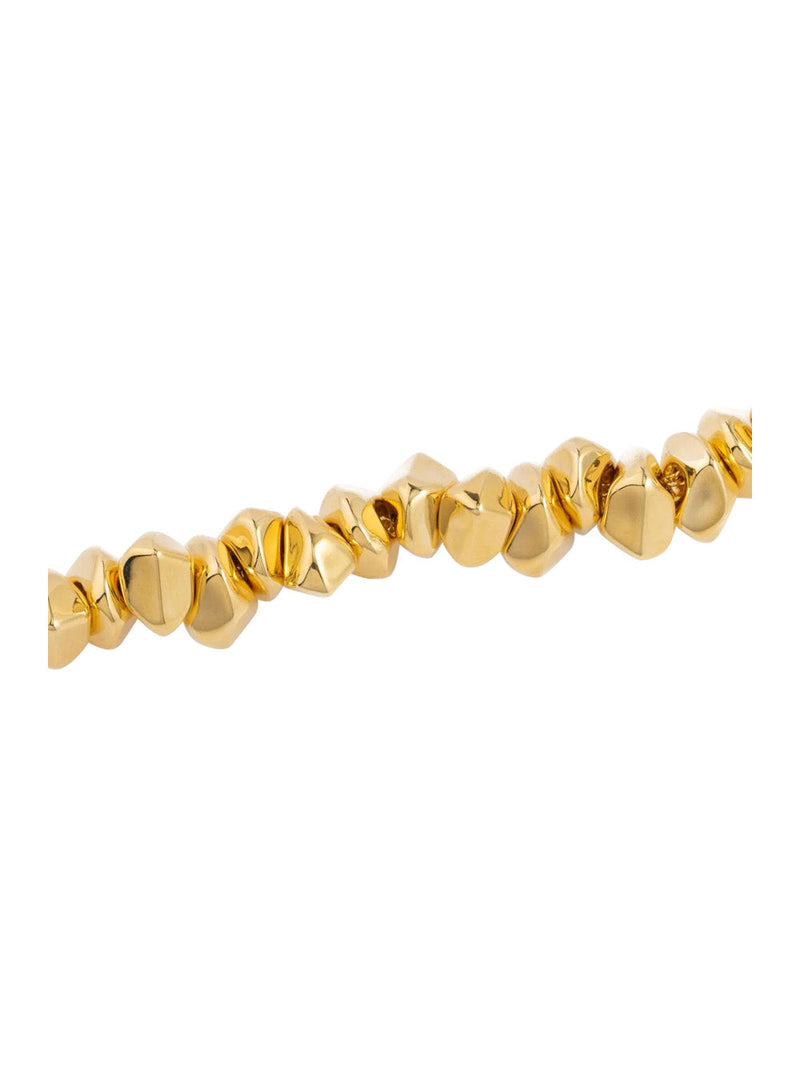 Federica Tosi Lace Small Stone Necklace — Gold Metal Necklaces