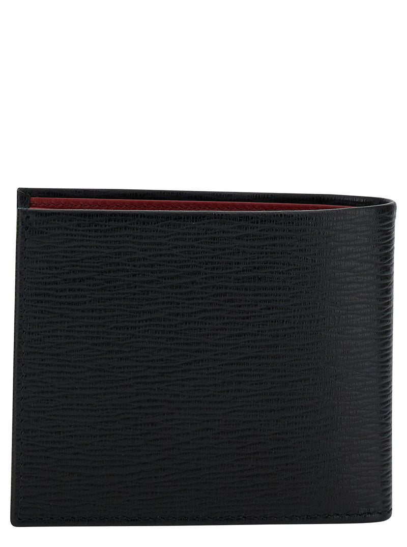 Ferragamo Revival Wallet — Black Calf Leather