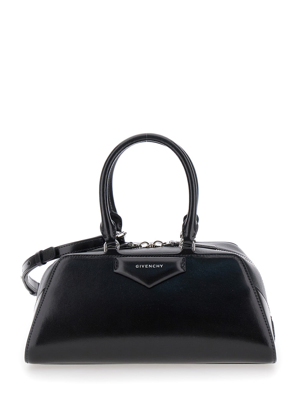 Givenchy Top Handle Bag — Black Calf Leather