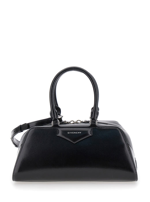 Givenchy Top Handle Bag — Black Calf Leather