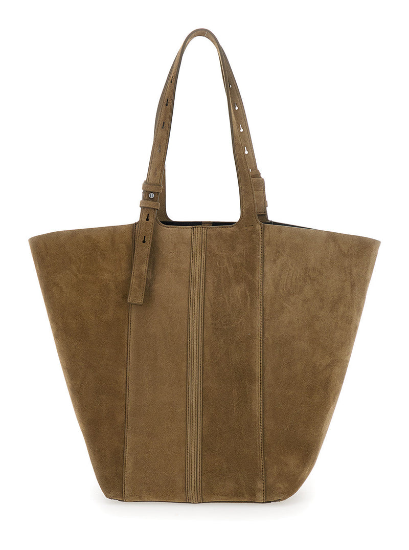 Golden Goose Tote Bag — Green Leather