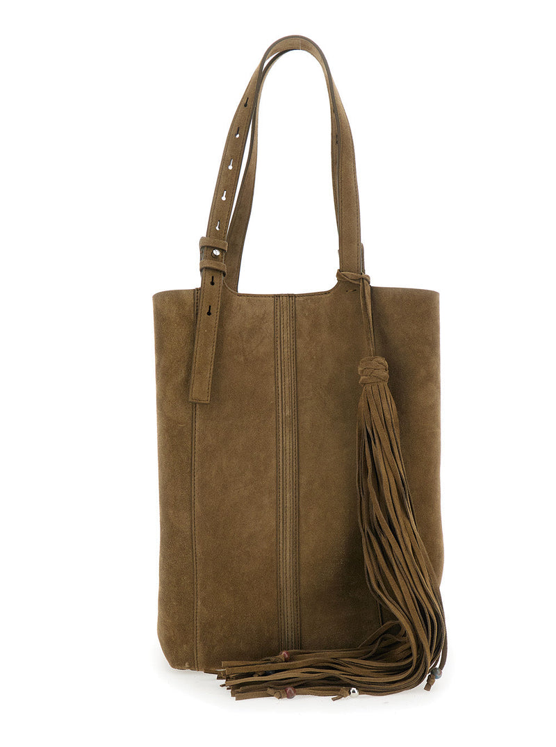 Golden Goose Tote Bag — Green Leather