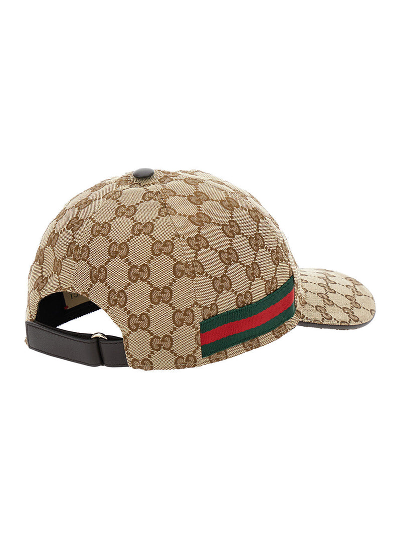 Gucci 200035 Gg Canvas Baseball Cap — Beige Polyester Caps