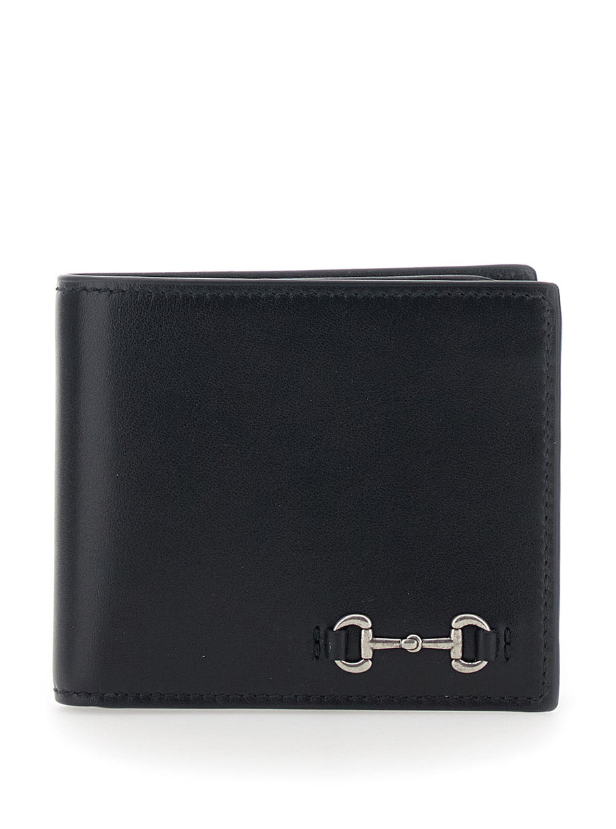 Gucci Horsebit Leather Wallet — Black Calf