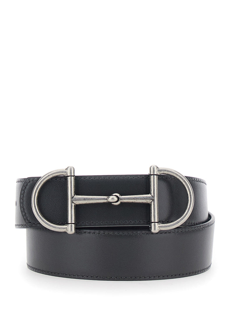 Gucci Horsebit Buckle Belt — Black Calf Leather