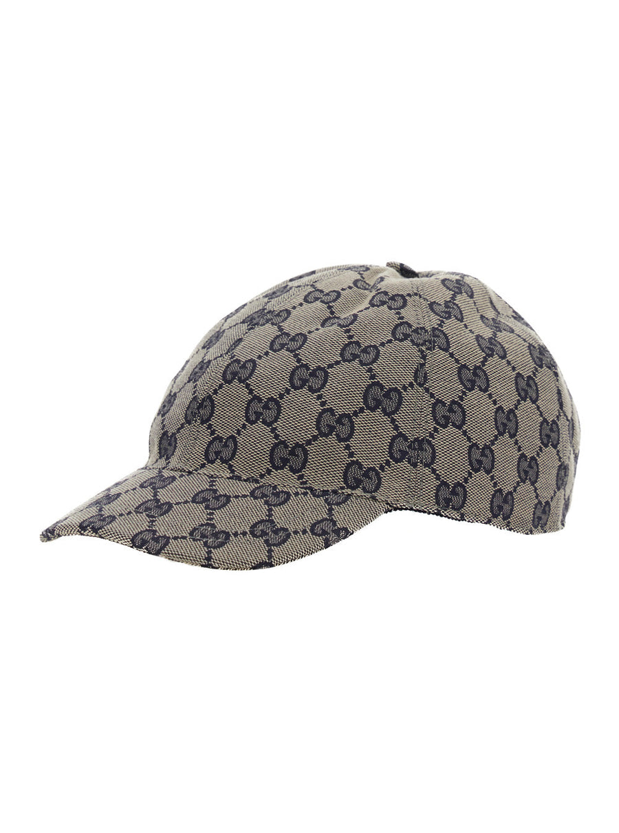Gucci 4817743hc65 Gg Original Monogram Baseball Cap — Beige Polyester Caps