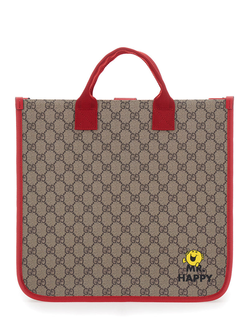 Gucci Gg Monogram Tote Bag — Beige Polyurethane