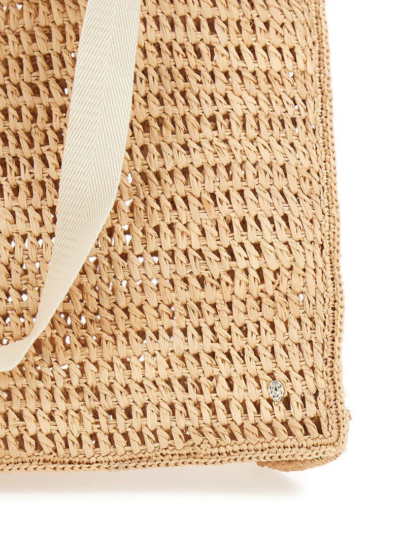 Helen Kaminski Anika Tote Bag — Beige Raffia