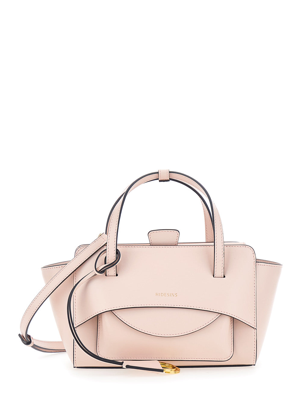 Hidesins Calf Leather Shoulder Bag — Pink