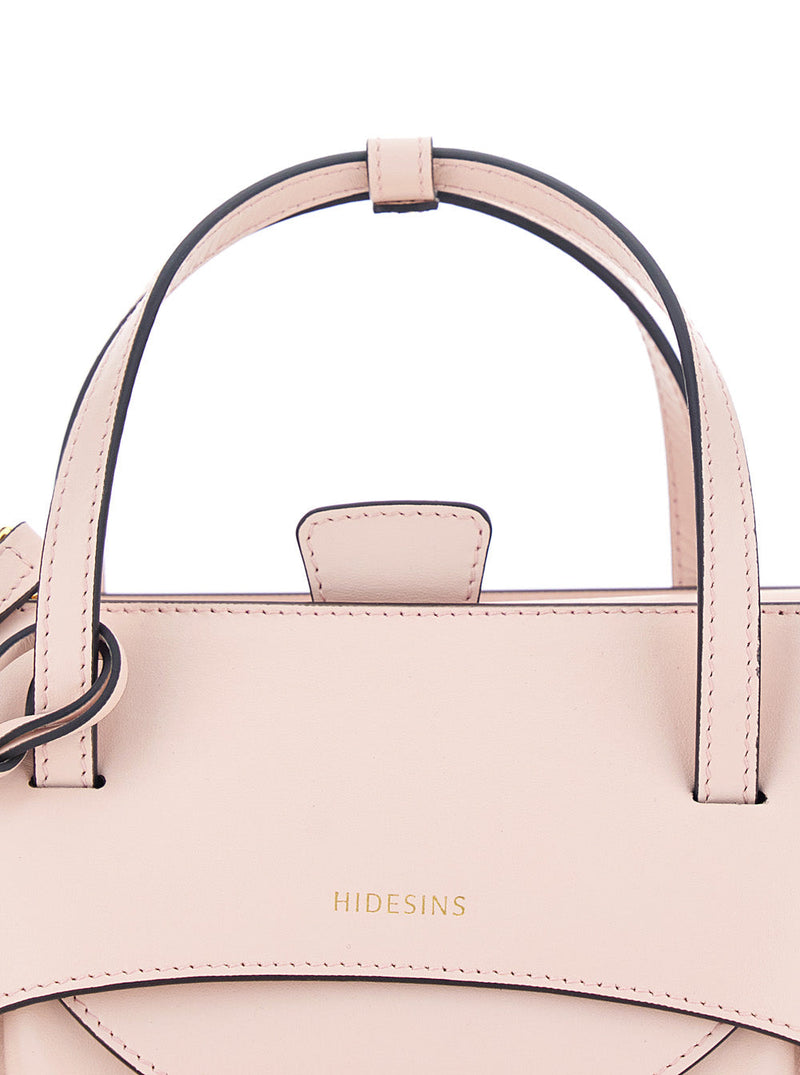 Hidesins Calf Leather Shoulder Bag — Pink