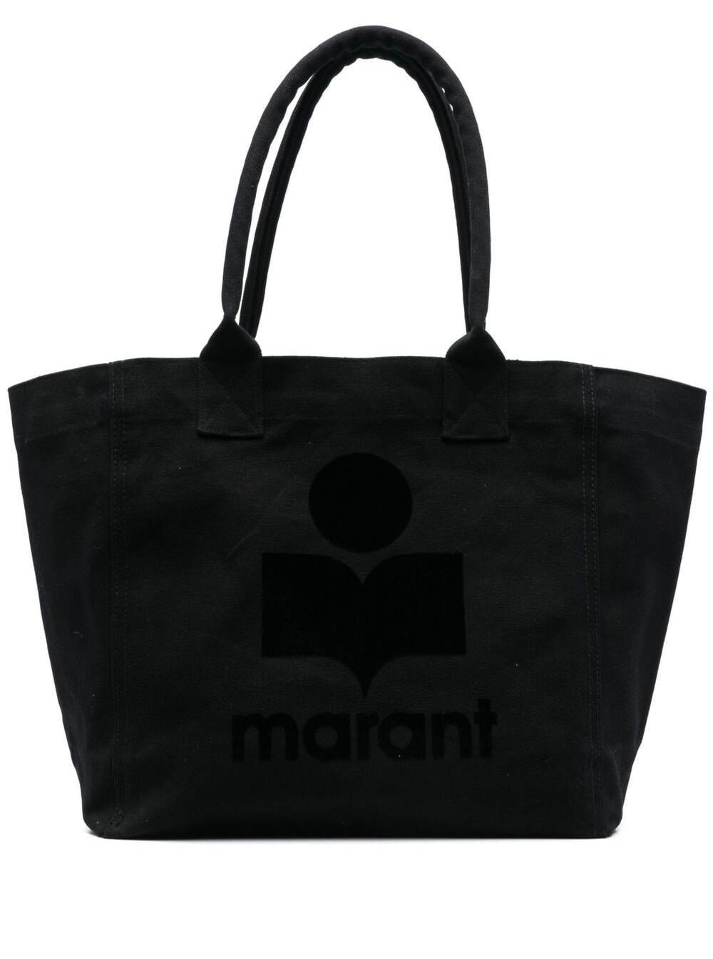 Isabel Marant Yenky Tote Bag — Black Cotton