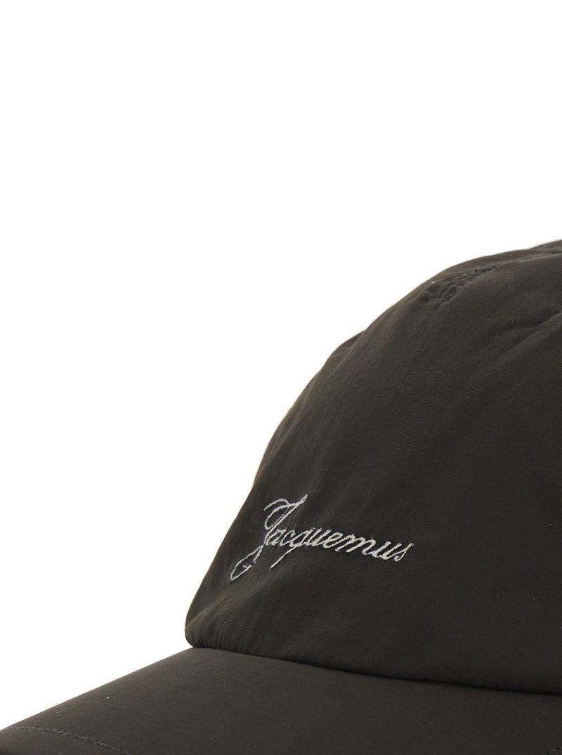 Jacquemus Acu00799aw0 Baseball Cap — Brown Polyamide Caps