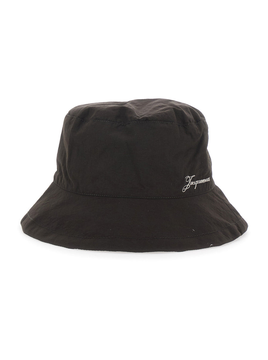 Jacquemus Acu00812aw0 Bucket Hat — Brown Polyamide