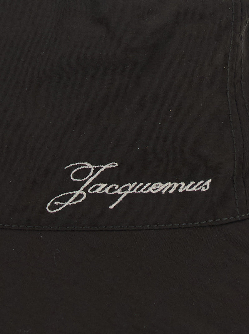 Jacquemus Acu00812aw0 Bucket Hat — Brown Polyamide