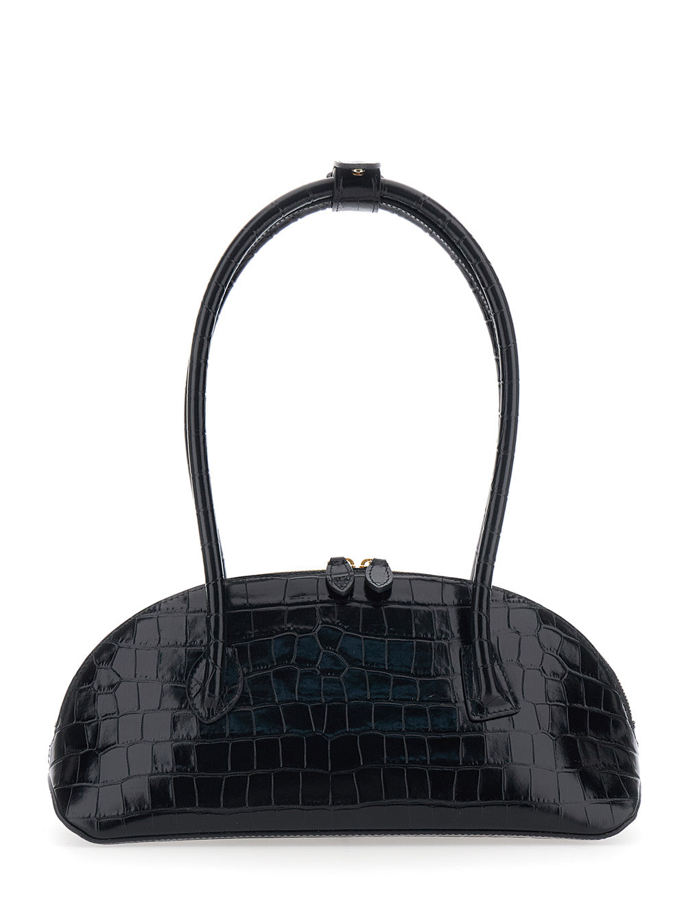 Liffner Ew Dome Shoulder Bag — Black Calf Leather