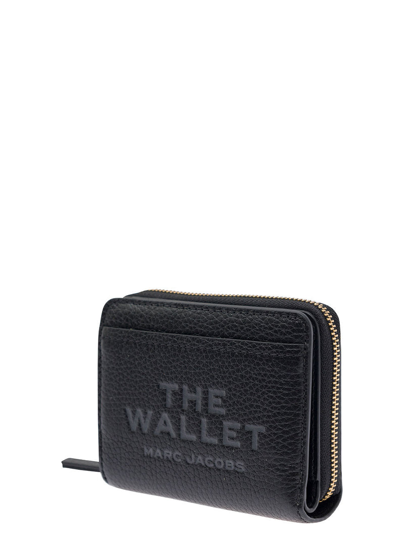 Marc Jacobs Pebbled Leather Wallet — Black