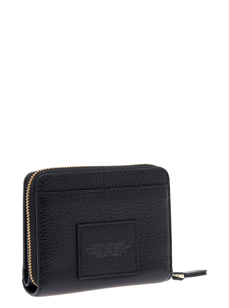Marc Jacobs Pebbled Leather Wallet — Black