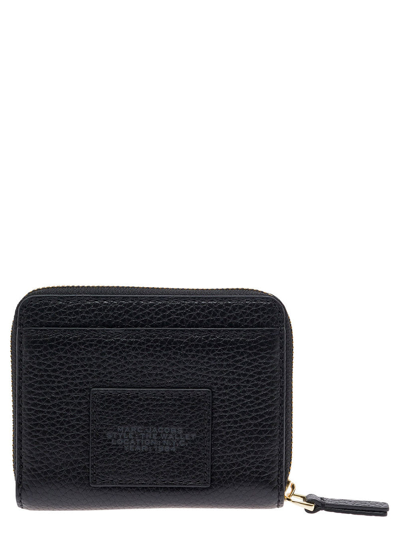Marc Jacobs Pebbled Leather Wallet — Black