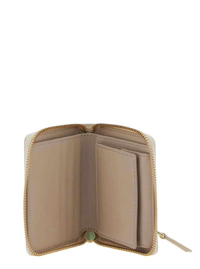 Marc Jacobs Wallet — White Split Cow Leather