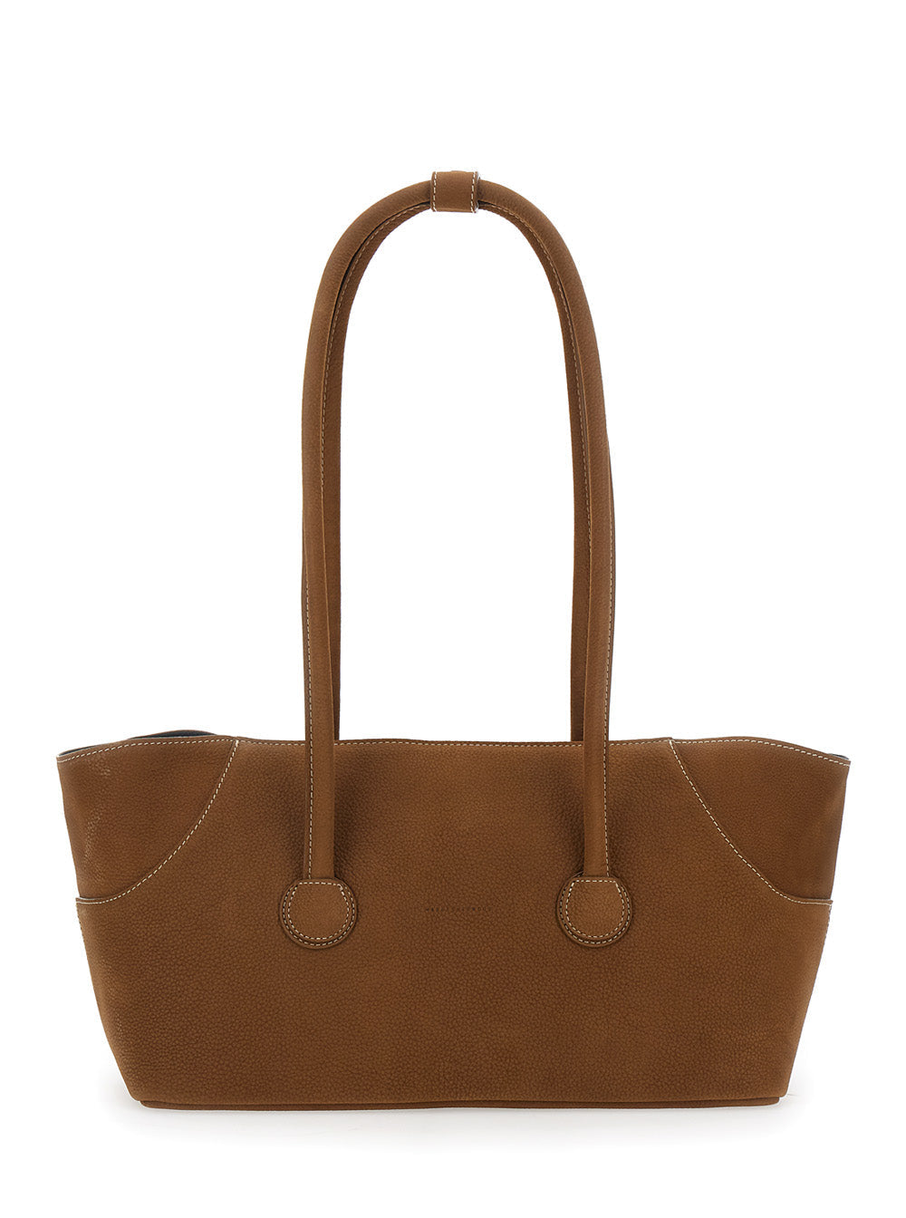 Margesherwood Boat Shopper Large Shoulder Bag — Brown Cow Leather