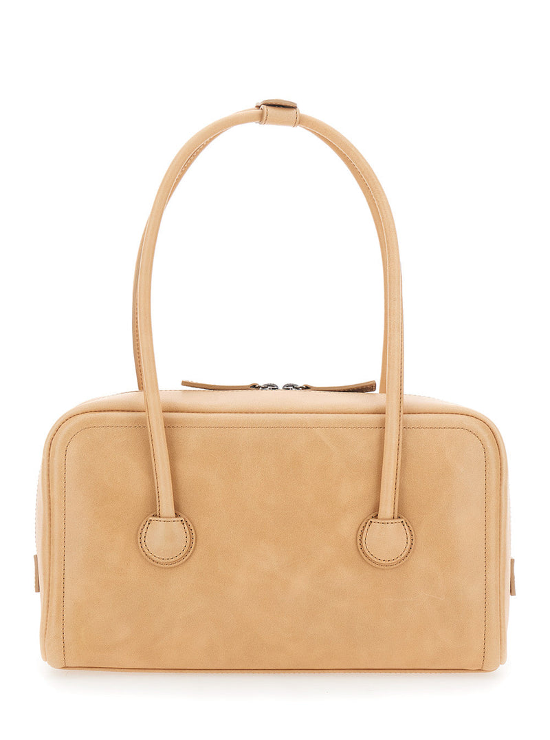 Margesherwood Shoulder Bag — Beige Cow Leather