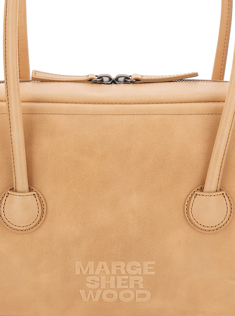 Margesherwood Shoulder Bag — Beige Cow Leather