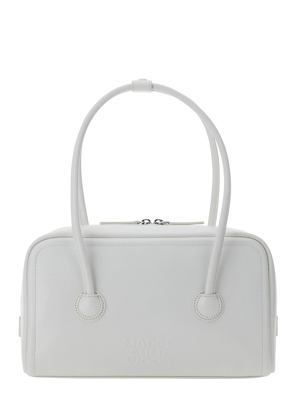 Margesherwood Shoulder Bag — White Cow Leather