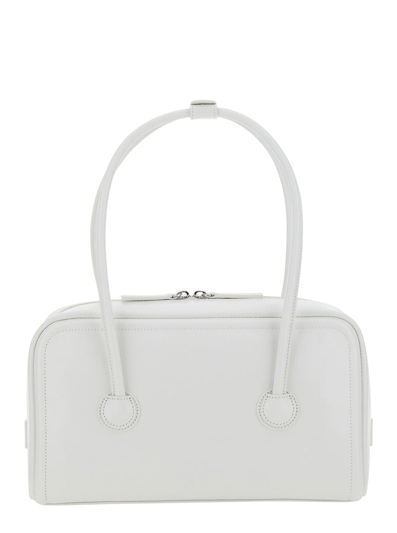 Margesherwood Shoulder Bag — White Cow Leather