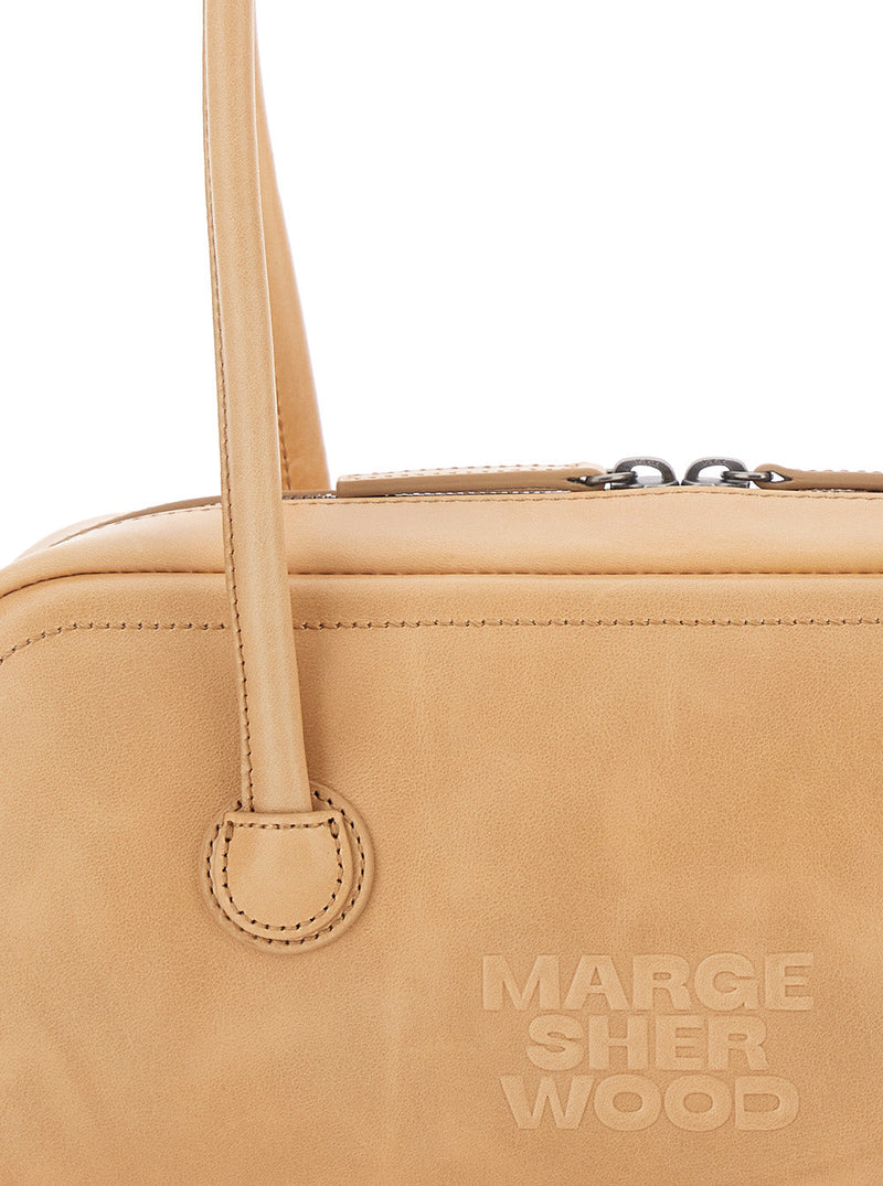 Margesherwood Shoulder Bag — Beige Cow Leather