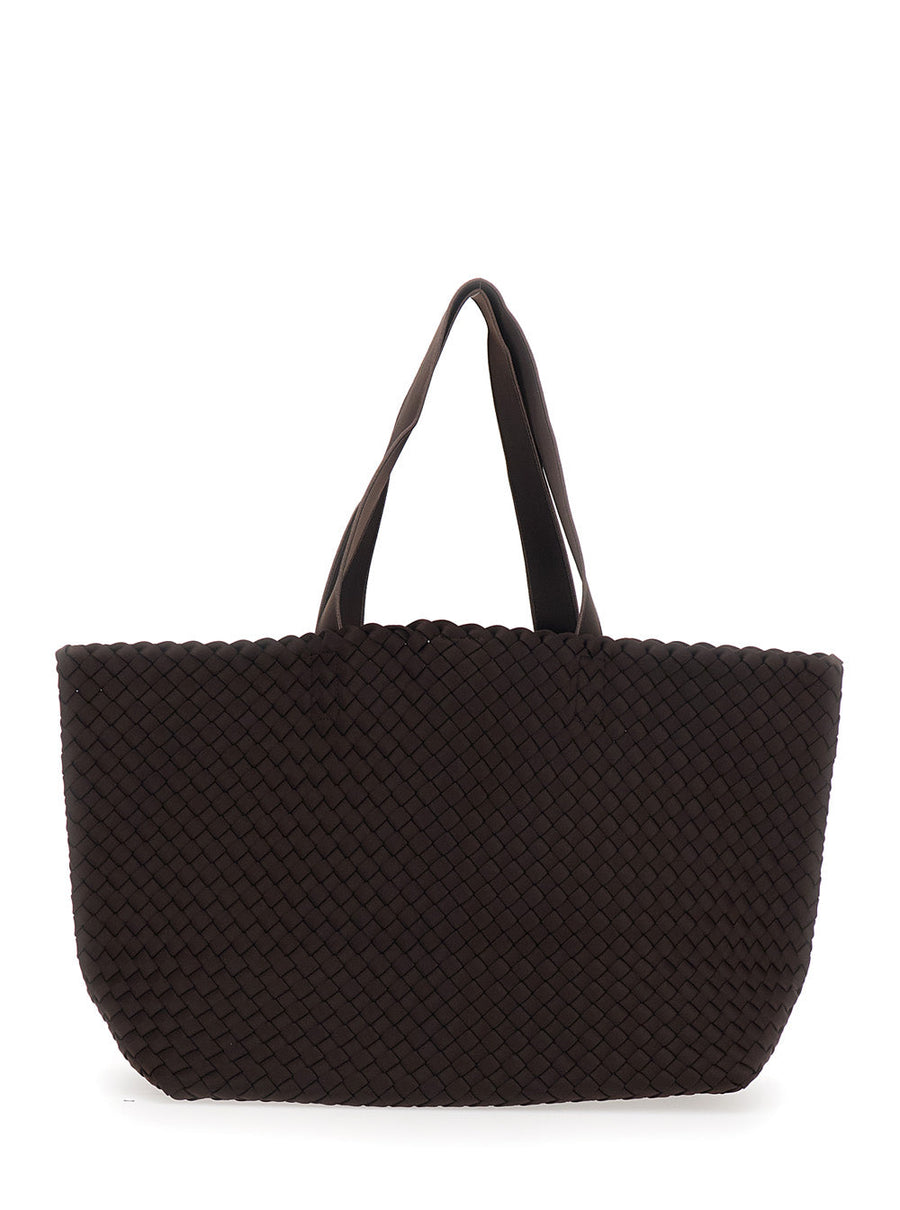 Naghedi Como Tote Bag — Brown Ecoleather