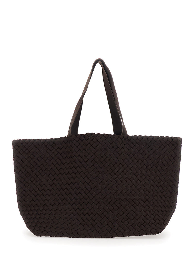 Naghedi Como Tote Bag — Brown Ecoleather