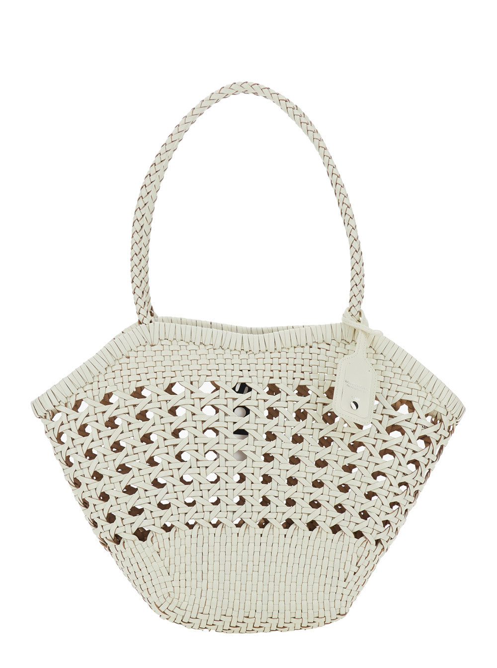 Osoi Lip Shoulder Bag — White Recycled Leather
