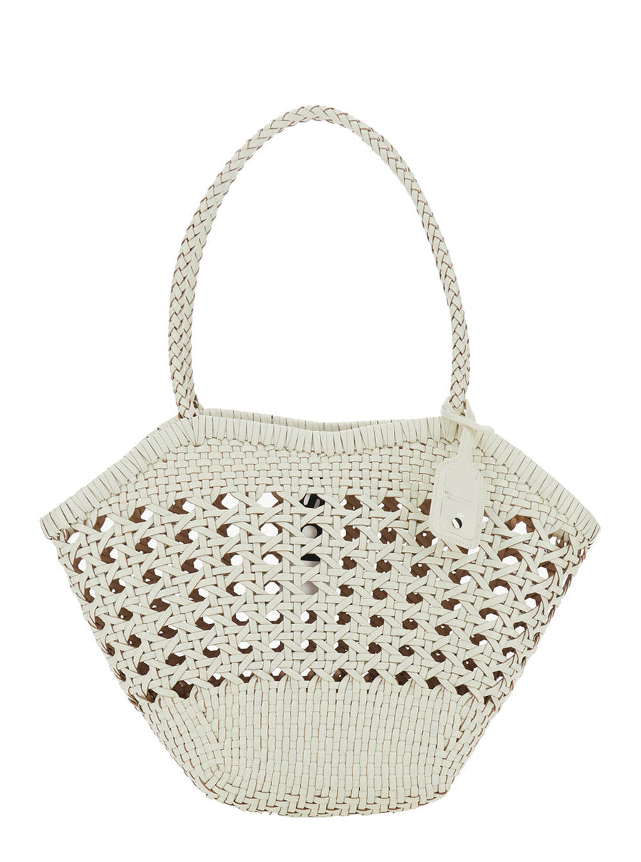 Osoi Lip Shoulder Bag — White Recycled Leather